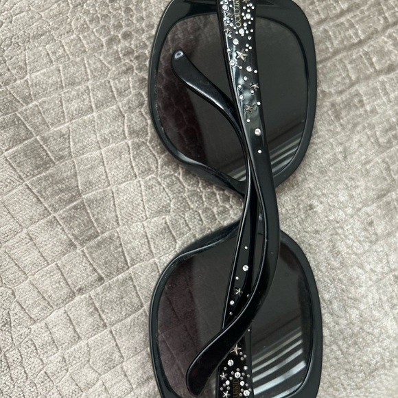 Jimmy Choo Elegant Black Sunglasses with side stars and crystals✨✨✨ - Picture 3 of 6